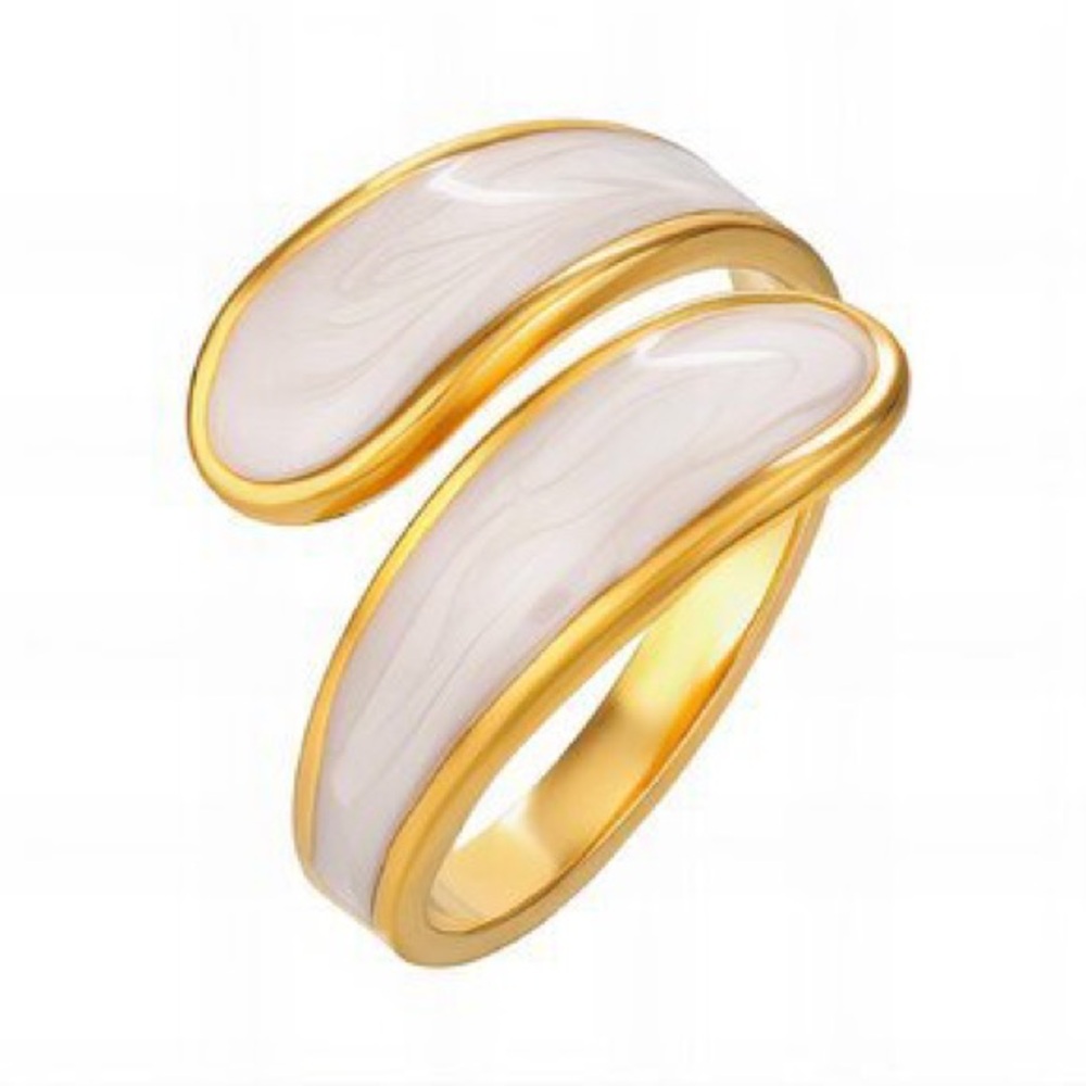 18K GOLD PLATED STAINLESS STEEL RING